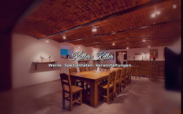 Screenshot of kollerkeller.at