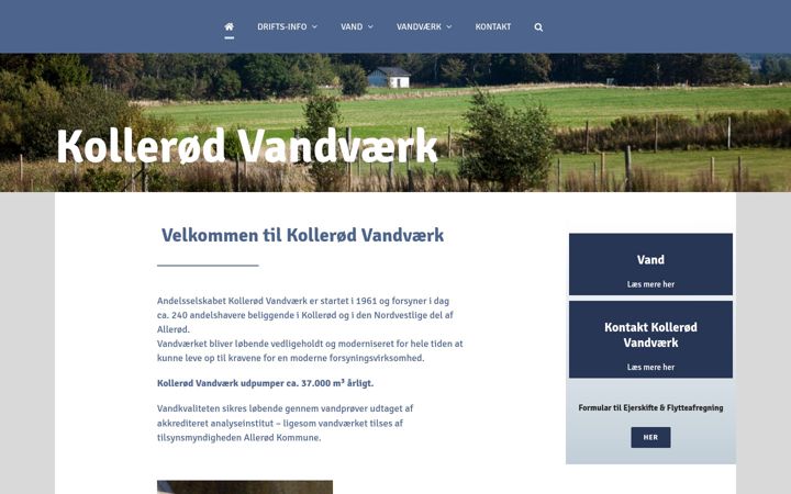 Screenshot of kolleroedvand.dk