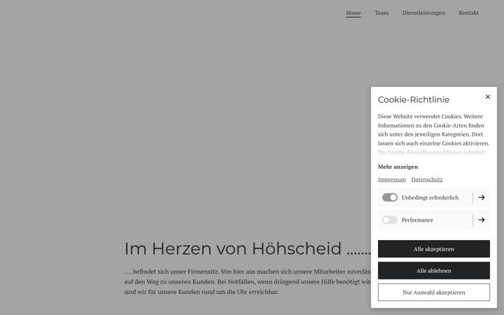 Screenshot of kollig-solingen.de