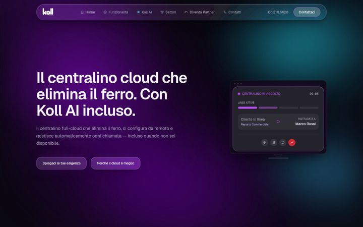 Screenshot of kollsolutions.it