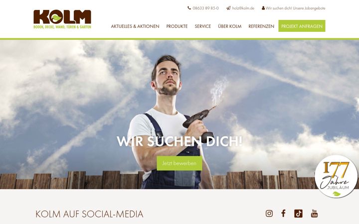Screenshot of kolm.de