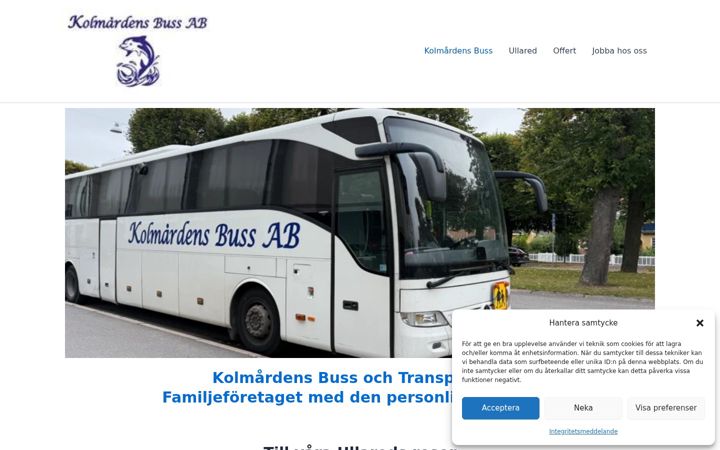 Screenshot of kolmardensbuss.se