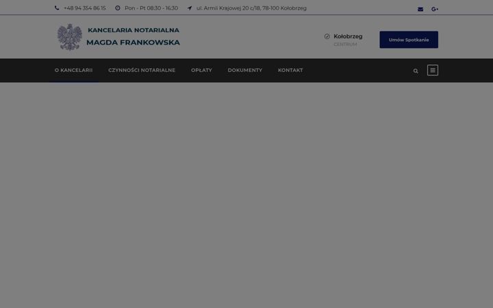 Screenshot of kolobrzeg-notariusz.pl