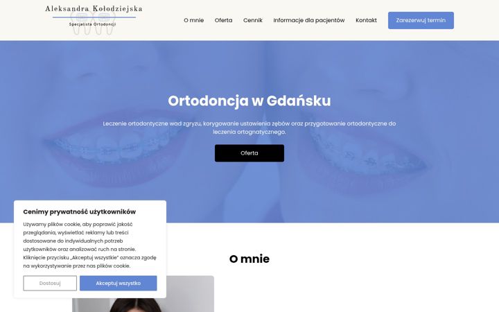 Screenshot of kolodziejska-orto.pl