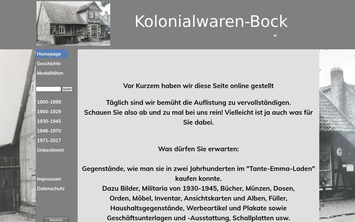 Screenshot of kolonialwaren-privat.de