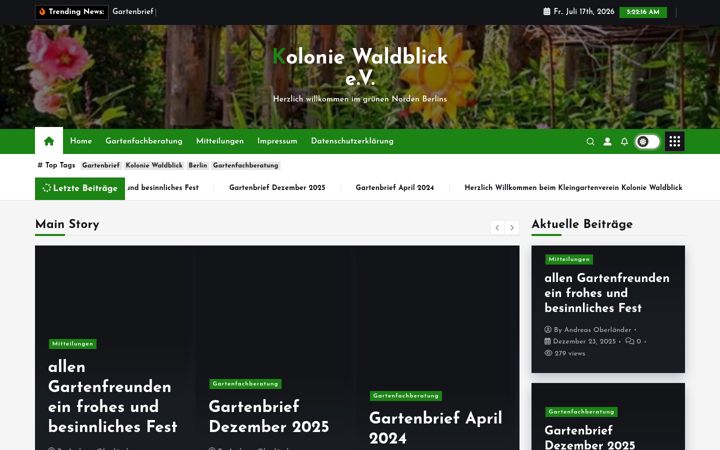 Screenshot of kolonie-waldblick.de