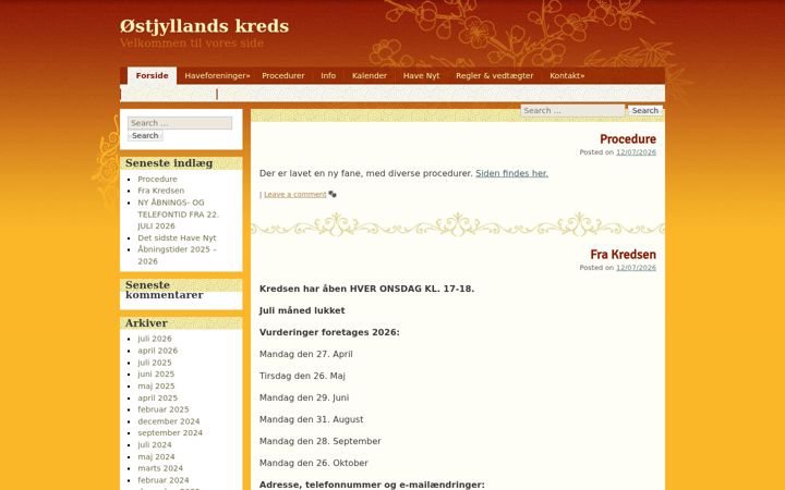 Screenshot of kolonihaveforbundet-oestjyllands-kreds.dk