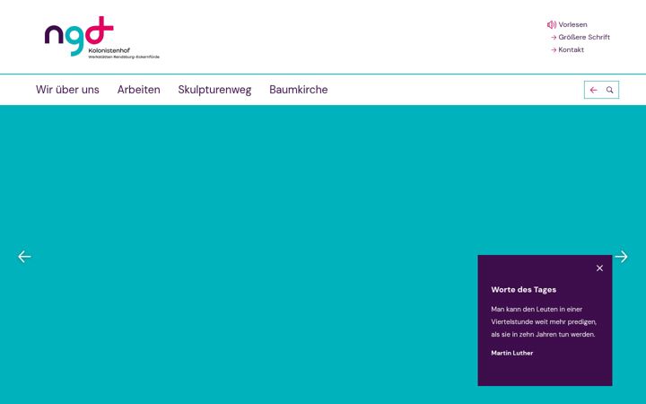 Screenshot of kolonistenhof.de