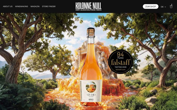 Screenshot of kolonnenull.com