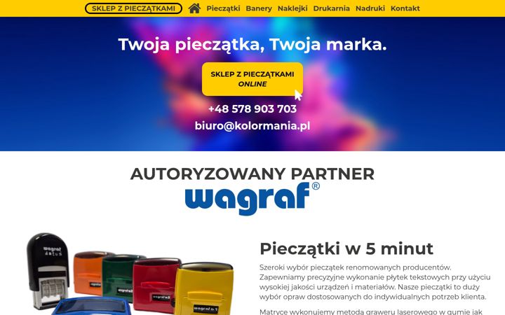 Screenshot of kolormania.pl