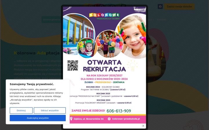 Screenshot of kolorowe-przedszkole.pl