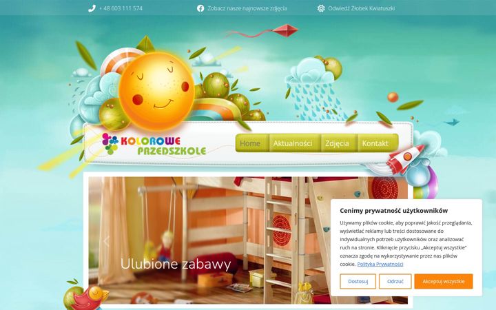 Screenshot of koloroweprzedszkole.slupsk.pl