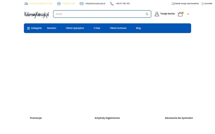 Screenshot of kolorowykoszyk.pl