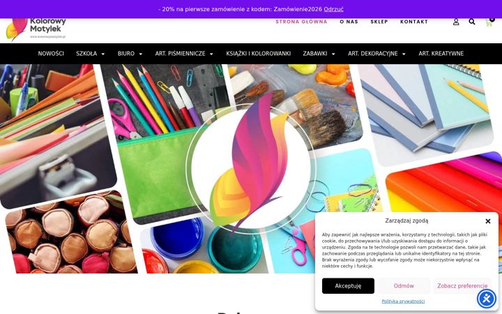 Screenshot of kolorowymotylek.pl