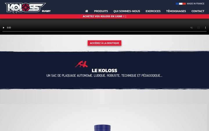 Screenshot of koloss-rugby.com