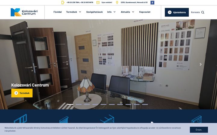 Screenshot of kolozsvaricentrum.hu
