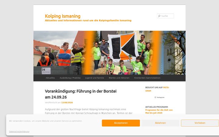 Screenshot of kolping-ismaning.de