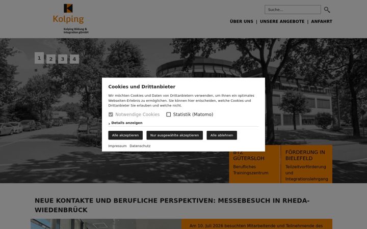 Screenshot of kolping-kbi.de