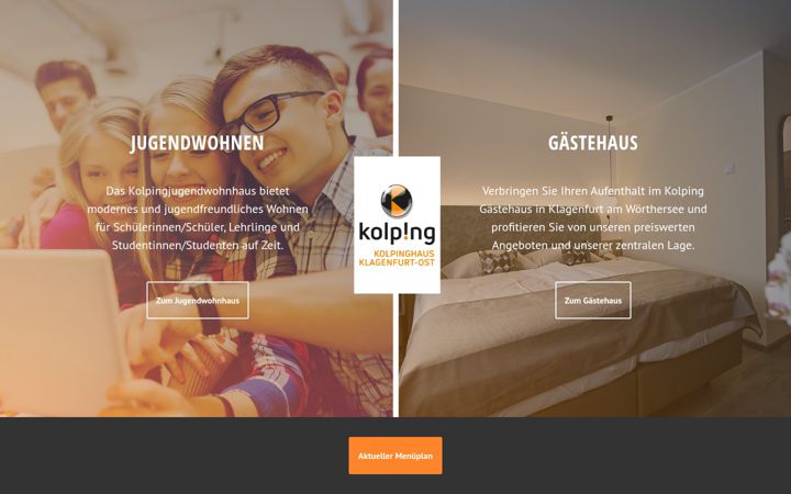 Screenshot of kolping-klagenfurt.at