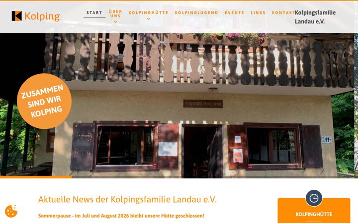Screenshot of kolping-landau.de