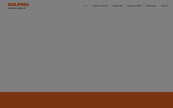 Screenshot of kolpingmg.org.br
