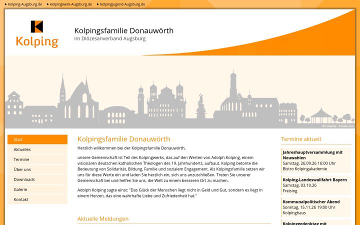 Screenshot of kolpingsfamilie-don.de