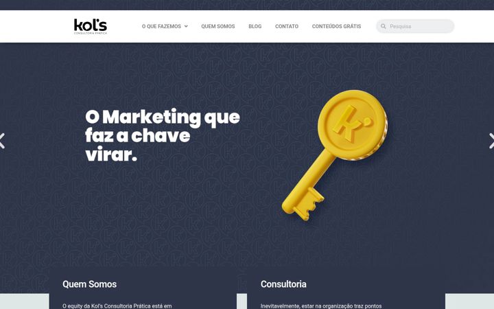 Screenshot of kolsconsultoria.com