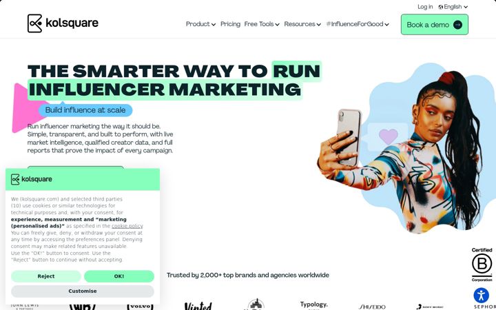 Screenshot of kolsquare.com