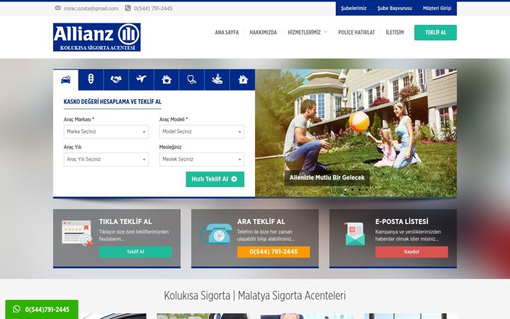 Screenshot of kolukisasigorta.com.tr