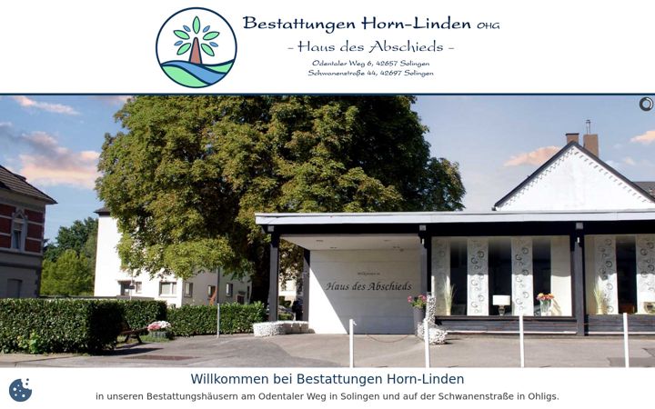 Screenshot of kolumbarium-solingen.de
