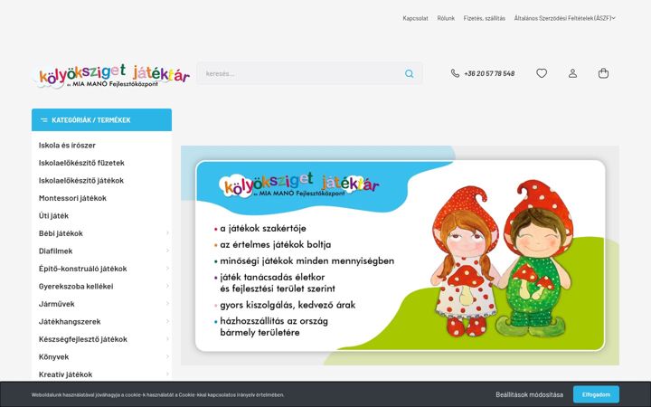 Screenshot of kolyokszigetjatektar.hu