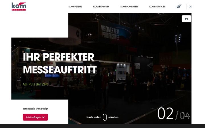 Screenshot of kom-design.de