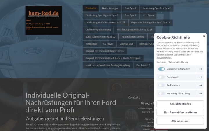 Screenshot of kom-ford.de