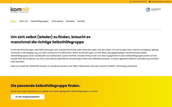 Screenshot of kom-mit.de