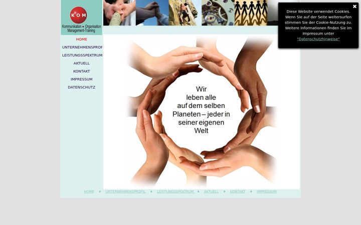 Screenshot of kom-training.de