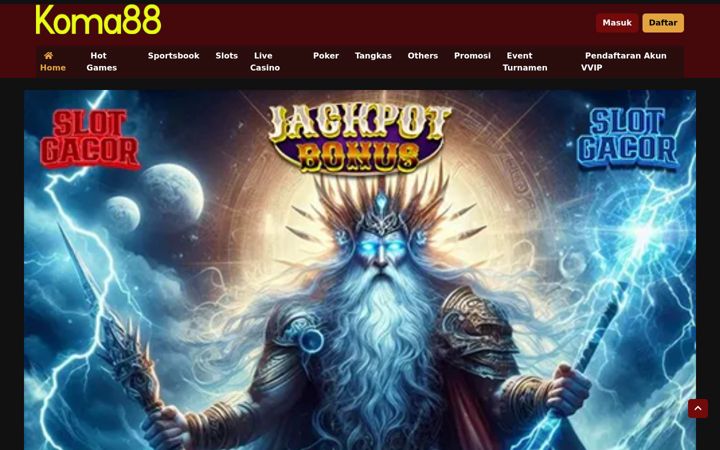 Screenshot of koma88.net