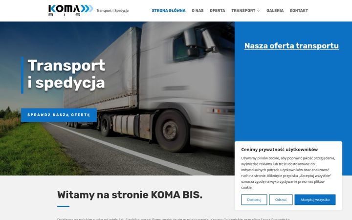 Screenshot of komabis.pl