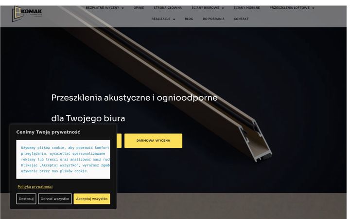 Screenshot of komak.com.pl