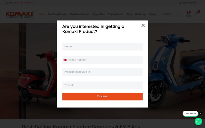 Screenshot of komaki.in