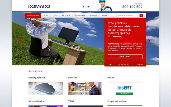 Screenshot of komako.pl