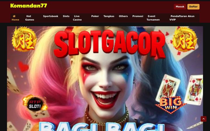 Screenshot of komandan77.org