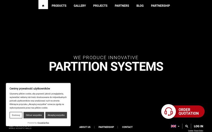Screenshot of komandorwalls.com
