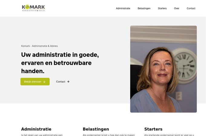 Screenshot of komark.nl