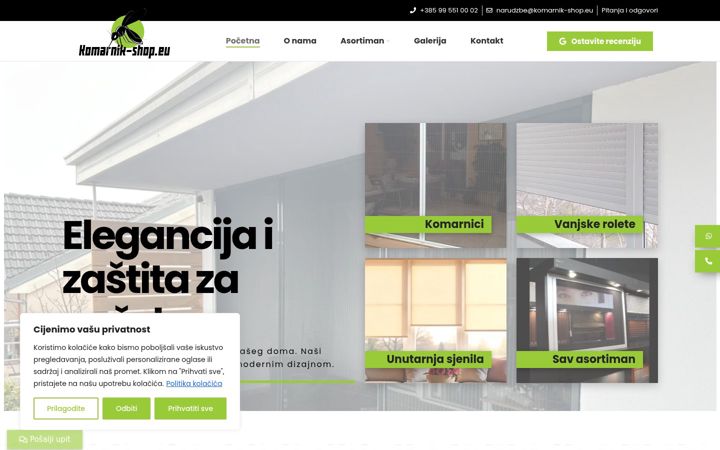 Screenshot of komarnik-shop.eu