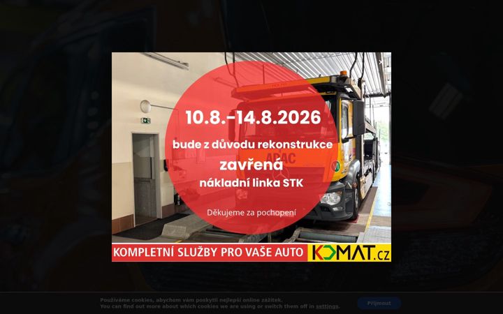 Screenshot of komat.cz