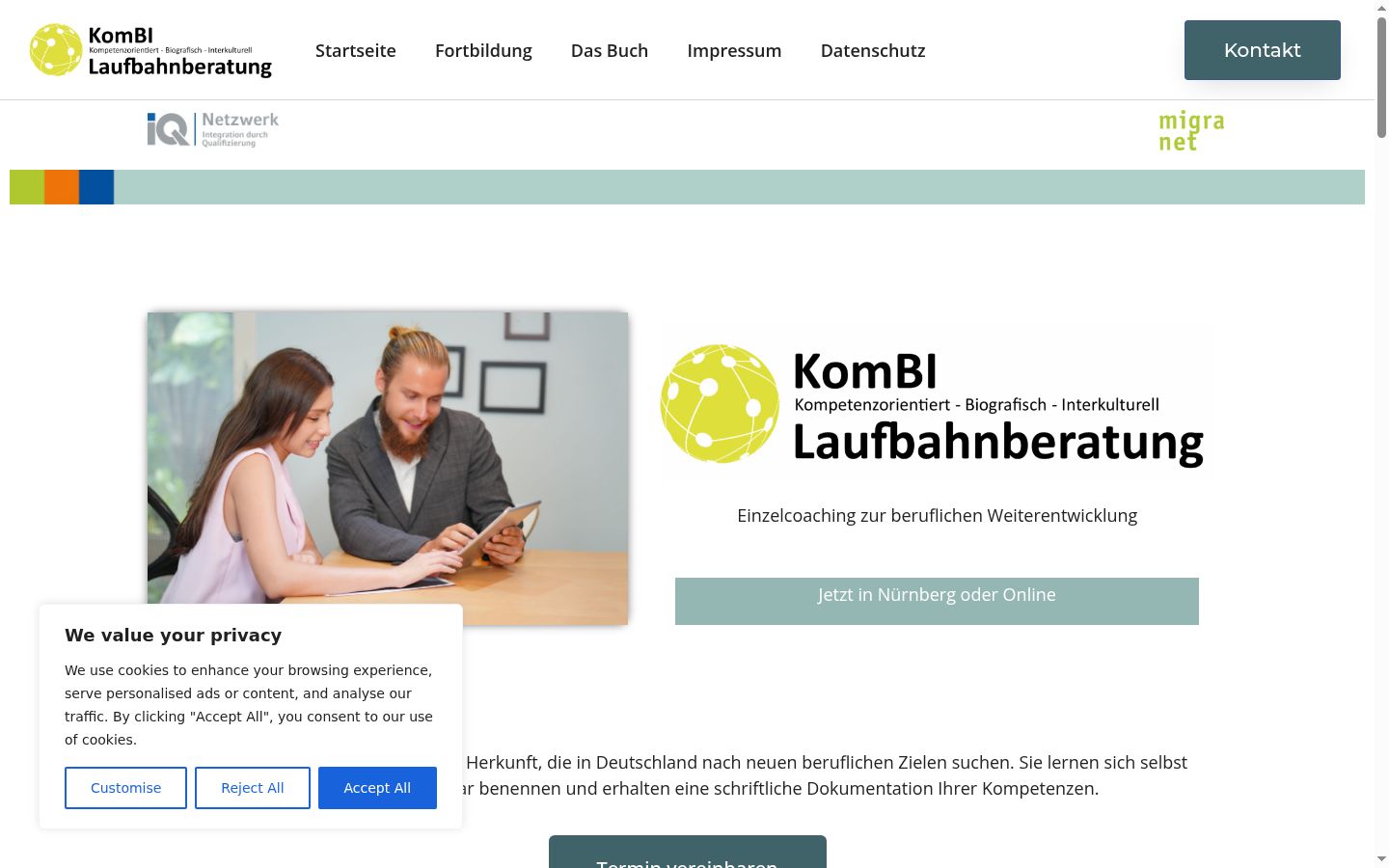 Screenshot van de toestemmingsbanner zoals getoond vóór enige interactie