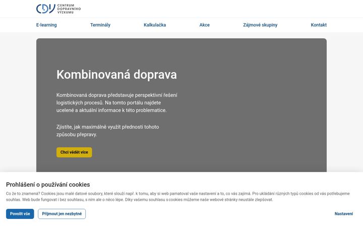 Screenshot of kombinovanapreprava.cz
