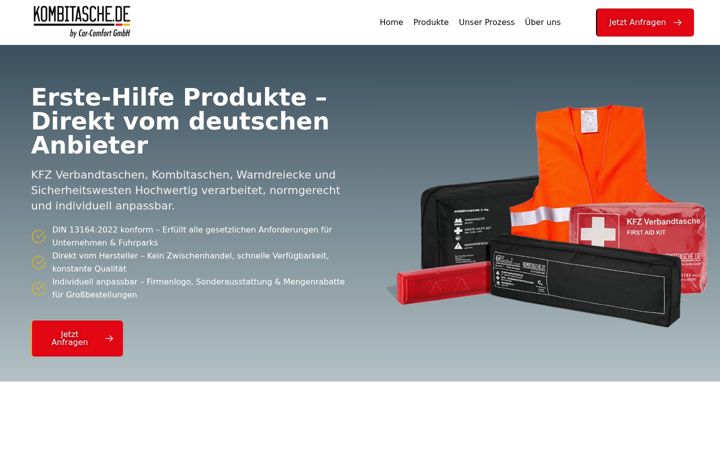 Screenshot of kombitasche.de