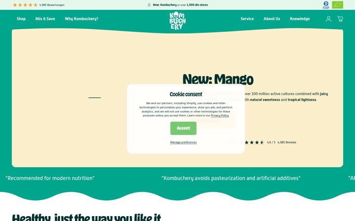 Screenshot of kombuchery.cz