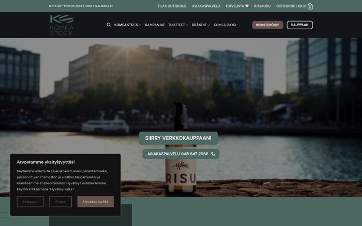 Screenshot of komeastock.fi